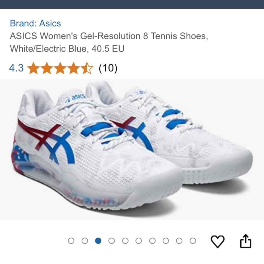 ASICS Gel Resolution 8 Women’s Tennis Shoe